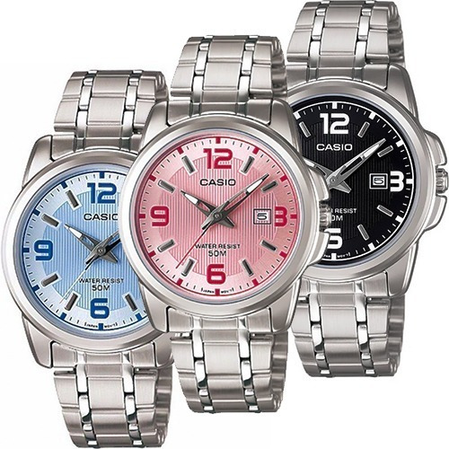 Reloj Casio Dama Ltp 1314 - Acero Inoxidable - Fechador - 