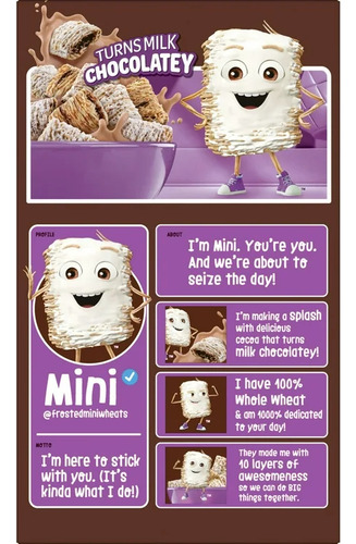 Cereal Kellogg's Importados Varios Sabores Frosted Mini Wheats Cocoa