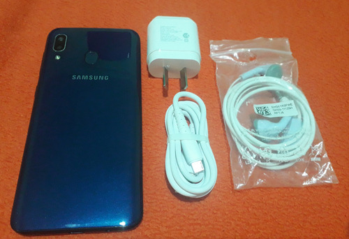 Samsung A20 Libre De Fábrica Impecable Azul (Usado)