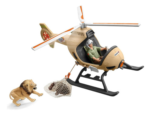 Juguete Helicóptero De Salvamento Zafari  - Schleich