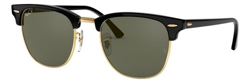 Lentes De Sol Ray-ban Clubmaster Classic Verde Unisex Color del armazón Negro Diseño Polarizada