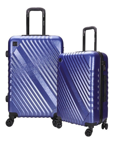 Valija Rígida Mediana 24 4 Ruedas Giro 360 Resistente Candado Manija Telescopica Textura Happy Buy