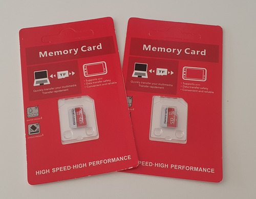 2 Memorias Micro Sd 0,5 Gb Gigas 512 Mb Megas Leer Bien!