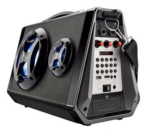Caixa de som Multilaser SP217 portátil sem fio Preto 110V/220V (Bivolt)