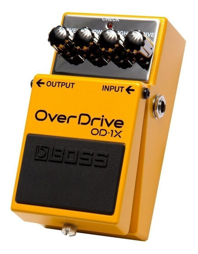 Pedal de efectos Boss OverDrive OD-1X amarillo