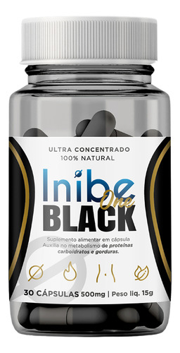 Inibe One Black 1 Pote ( 30 Dias De Tratamento )