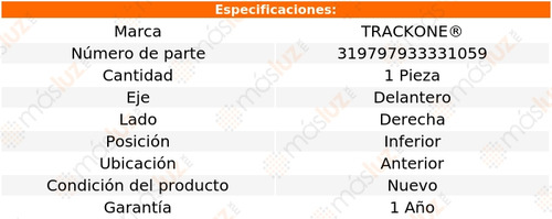 1- Horquilla Delantera Der Inf Ant 550i 06/10 Trackone