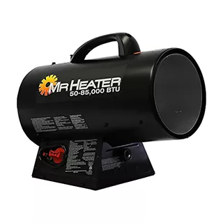 F271380 Mh85qfav Forced Air Propane Heater, Black