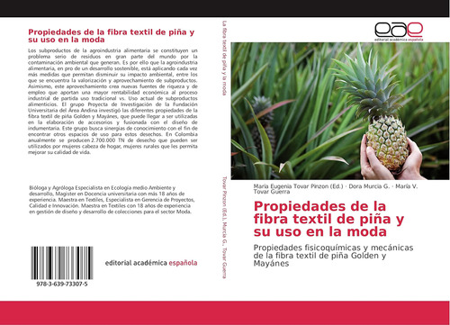 Libro: Propiedades De La Fibra Textil De Piña Y Su Uso En La