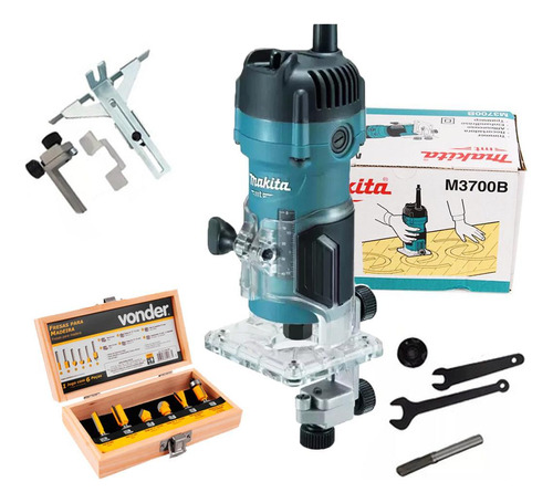 Tupia Manual Prof 6mm M3700b Makita 530 Watts 110v