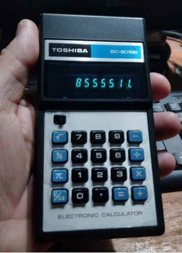 Calculadora Antigua Vintage Toshiba Bc-8018b Buen Estado