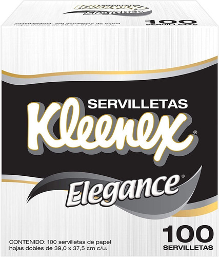 Servilletas Kleenex Elegance Hoja Doble 100 Servilletas