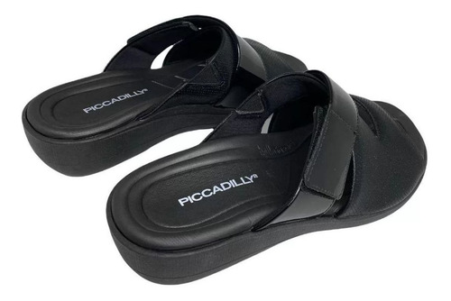 Imagem 4 de 6 de Tamanco Piccadilly Anabela Fascite Plantar 239002 Preto