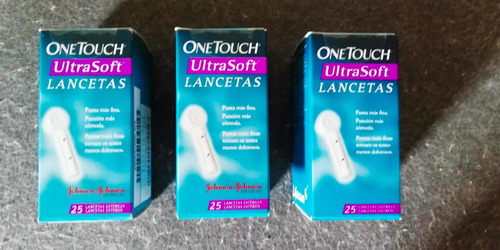 3 Cajas Onetouch Ultrasoft - Lancetas