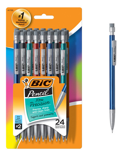 Bic Portamina Xtra Precision (coloresetalicos) Punto Fino