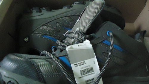 Zapatos Dunlop Gris /azul Modelo 623801gr 25 Cm