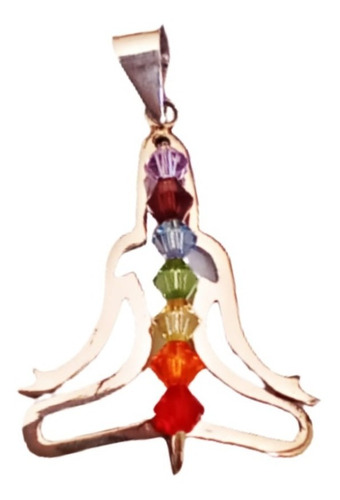 Dije Meditación Chacras Chakras Reiki Armonía Amuleto Plata
