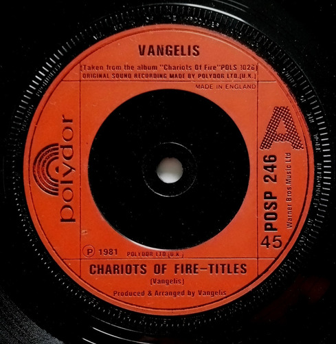 Vangelis - Chariots Of Fire (vinil Maxi Single) New Age 80s (Usado)