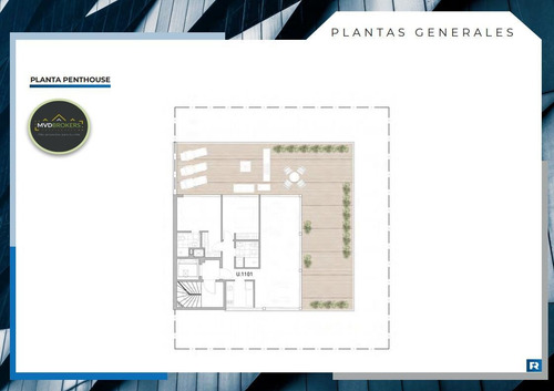 Imagen 10 de 11 de Urban Punta Carretas Ii (101) - Venta Apartamento 1 Dormitorio En Punta Carretas - Terraza - En Obra Estrena 2023!