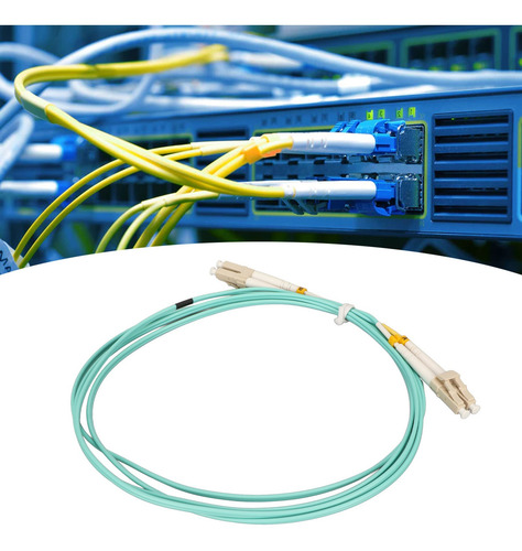 Imagen 6 de 10 de Cable De Conexión Óptica Fiber Jumper De 2 M Lc A Lc Om3 Cor