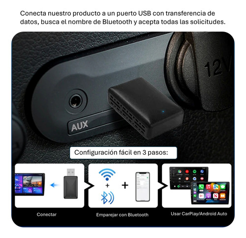 Adaptador Inalámbrico Carplay Android Auto -drivesync
