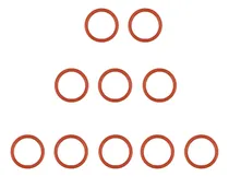 Comprar 10 Piezas Juntas Tóricas De Silicona Rojas 0.335pulgadaod 0.