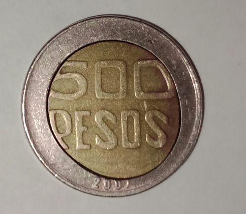 Moneda Usada Colombia 500 Pesos 2007 Error En Anillo