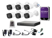 Comprar Kit Video Vigilancia 6 Cámaras 1080p Dahua Cctv 2 Tb Baluns