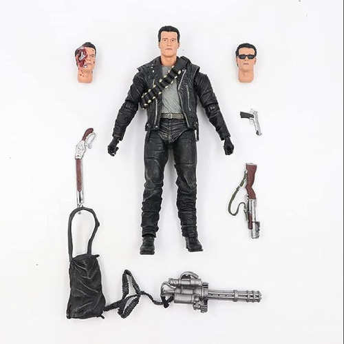 Juguete Figura Accion Terminator 2 Schwarzenegger Detalle