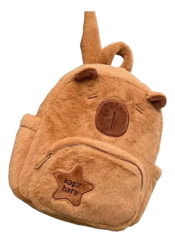 Mochila Felpa Carpincho Capibara Kawaii Cute Regalo