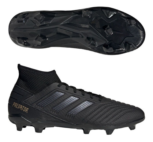 Tacos adidas Predator 19.3 Fg Negros | Mercado Libre