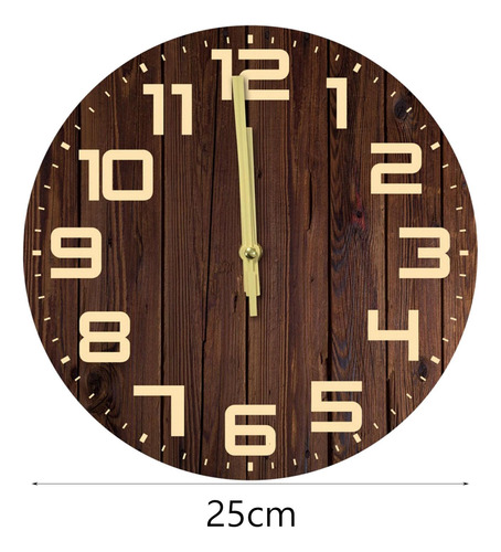 Reloj De Pared De Madera Colgante, Reloj Decorativo,