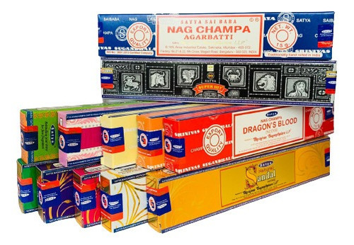 Incienso Satya Surtido Clásico Pack 12 - Nag Champa 