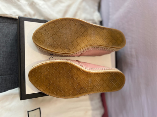 Alpargatas Gucci Rosas 39.5 (Usado)