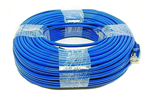 Imagem 2 de 2 de Cabo De Rede 30 Metros Patch Cord Cat 5e Azul