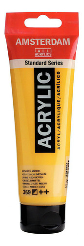 Acrílico Amsterdam Standard Series 120 ml, cores, cor 269, amarelo azo médio