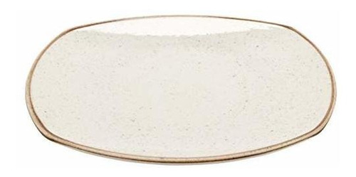 Get Porcelain Square Dinner Plate, 12 , Beige (set Of 12)