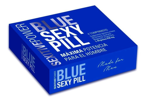 Blue Sexy Pill Hombres Sexitive Vigorizante L-arginina
