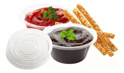 Pote Degustacion Dips Salsas 55cc X 100 Unidades Plastivas