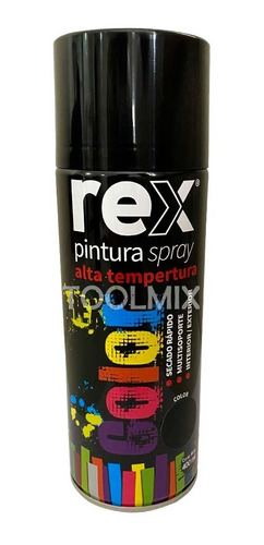 Pintura En Aerosol / Spray Para Alta Temperatura 400ml Rex 