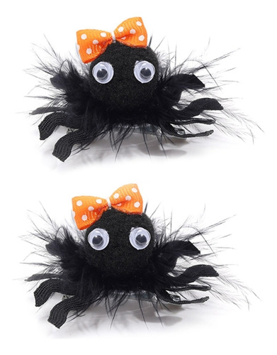 Horquilla De Halloween Con Forma De Araña Para Niñas, A La M