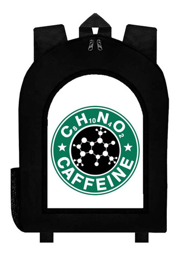 Mochila Negra Cafe  #br775