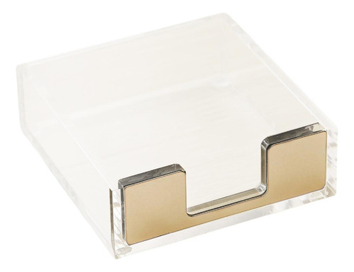 Caja De Notas Del Dispensador Simple De Los Accesorios Oro