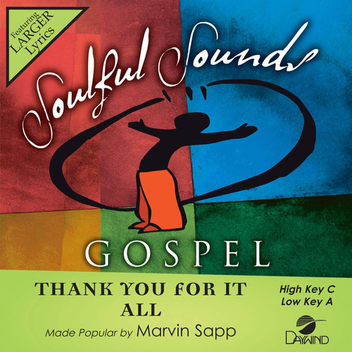 Cd: Thank You For It All [accompaniment/performance Track]