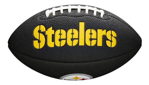 Balon De Futbol Americano Wilson Logos Steelers Black