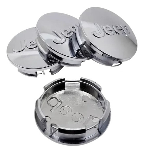 Tapas Centrales De Rines Compatible Jeep - Juego X 4 Unids.