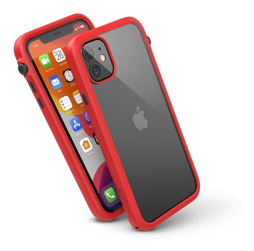 Carcasa Catalyst Impact Protection Para iPhone 11 Color Rojo Liso