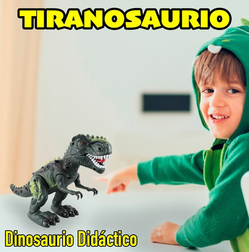 Imagen 6 de 8 de Tiranosaurio Dinosaurio Juguete Luces Sonido Y Movimientos