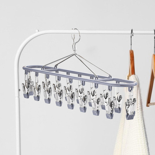 . Colgador De Calcetines Secador De Calcetines Con 18 Clips