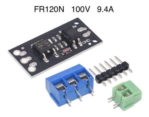 Modulo Mosfet Aislado Fr120n 100v 9.4a Compatib Para Arduino